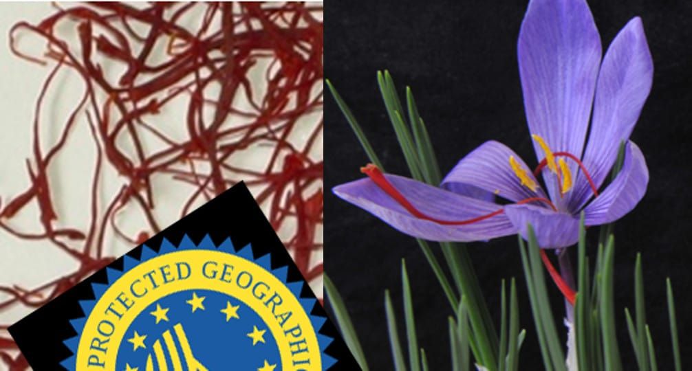 Saffron, Crocus sativus and origin label