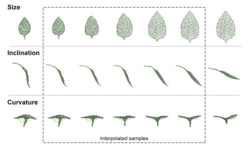 Autonomous construction of 3D leaves
