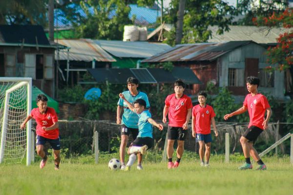 A football game in Burma.