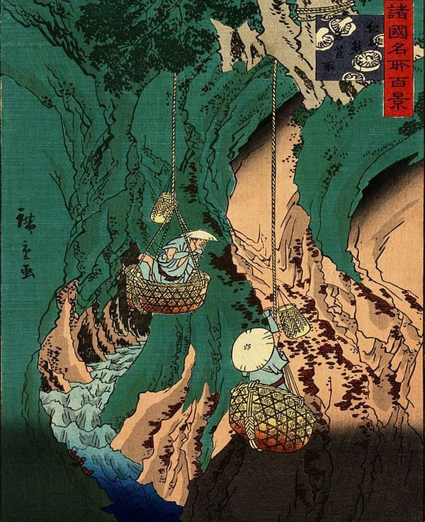 Image: from Shokoku meisho hyakkei by Hiroshige II (Chinpei Suzuki), 1860.