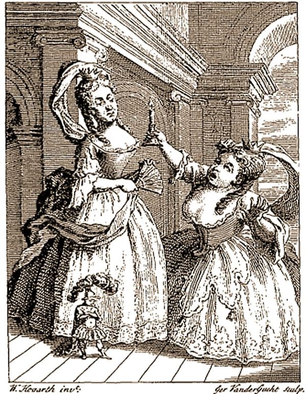 Image: William Hogarth, frontispiece for Henry Fielding. The tragedy of tragedies; or the life and death of Tom Thumb the Gre
