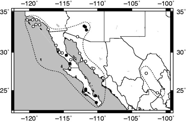 Populations of Lycium californicum