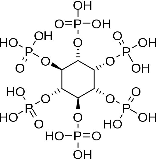 Phytic acidhttps://commons.wikimedia.org/wiki/File:Phytic_acid.svg