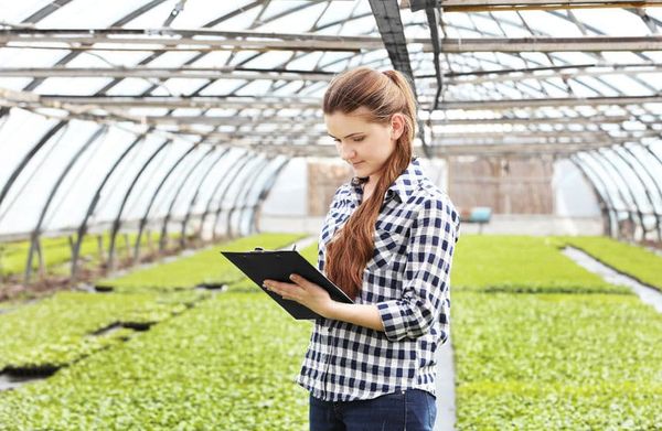 Female botanist