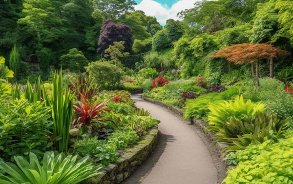A computer generated botanic garden.