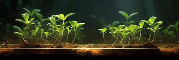Computer-generated Arabidopsis seedlings respond to stress.