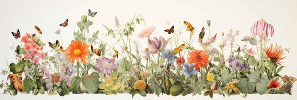 Computer-generated flowers attract digital pollinators.