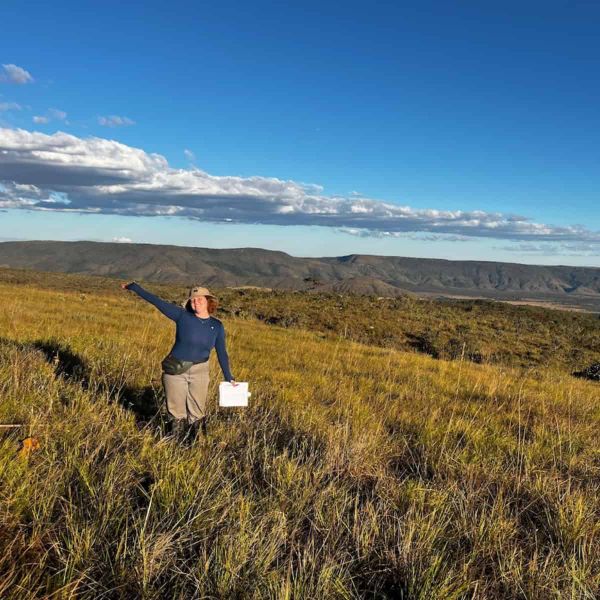 A botanist enjoying fieldwork.