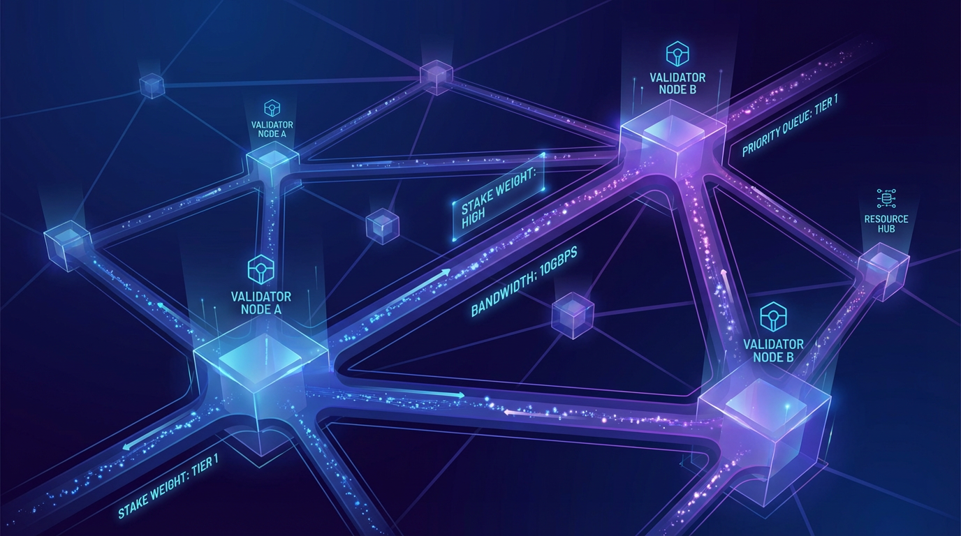 Stake-Weighted QoS: How Solana Prioritizes Validator Traffic