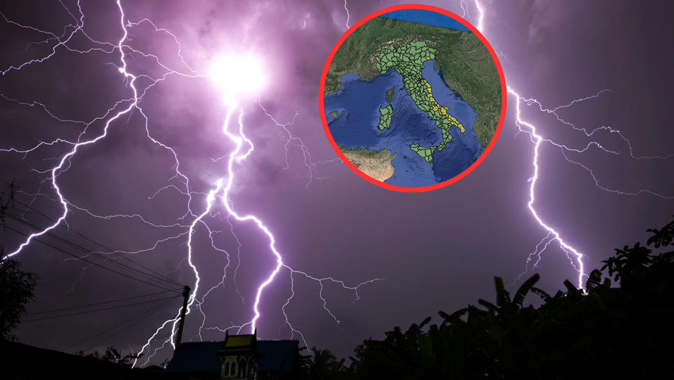 Allerta meteo in Italia: temporali e rischi idrogeologici per mercoledì 9 luglio 2025