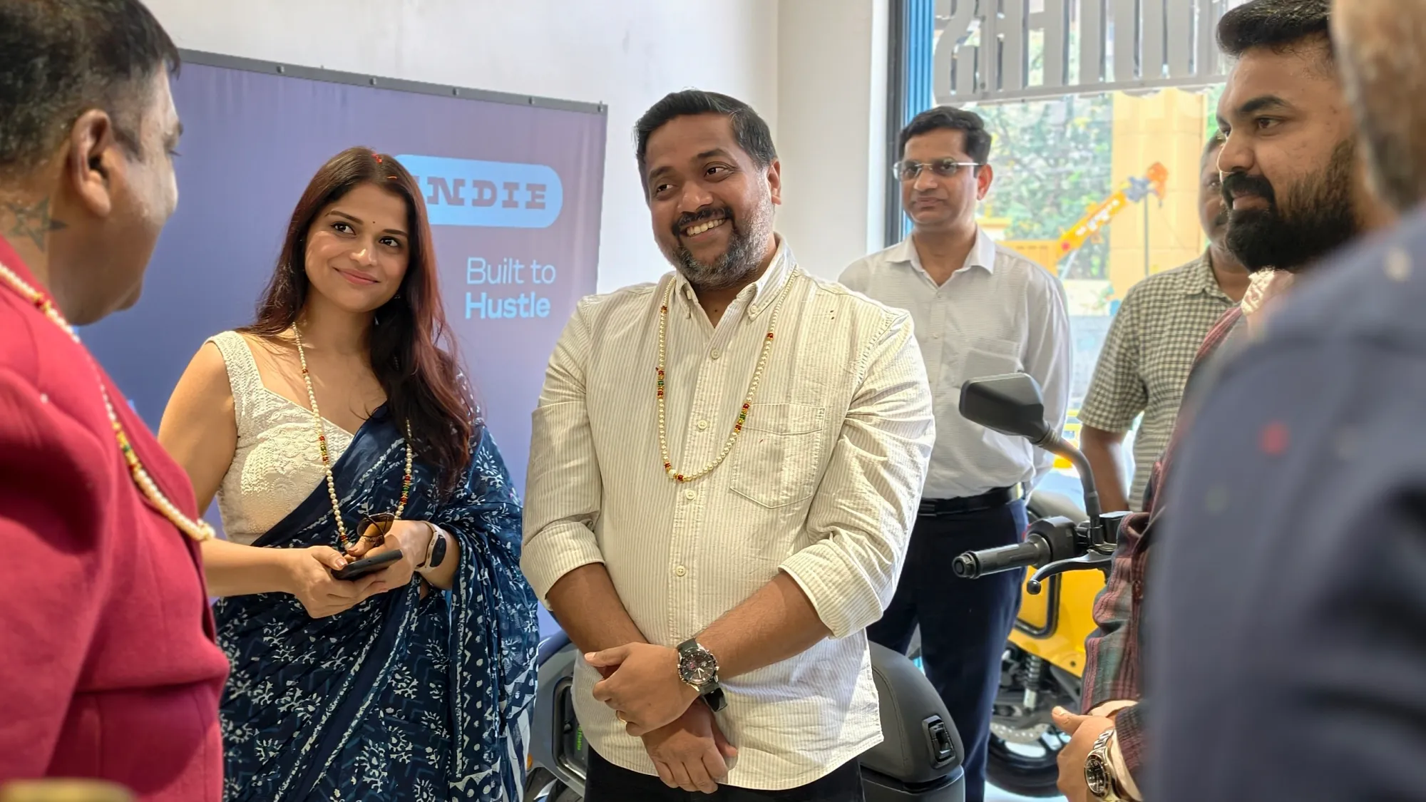 Ranjana with River's Co-founder Vipin George at River Store Bomanahalli launch