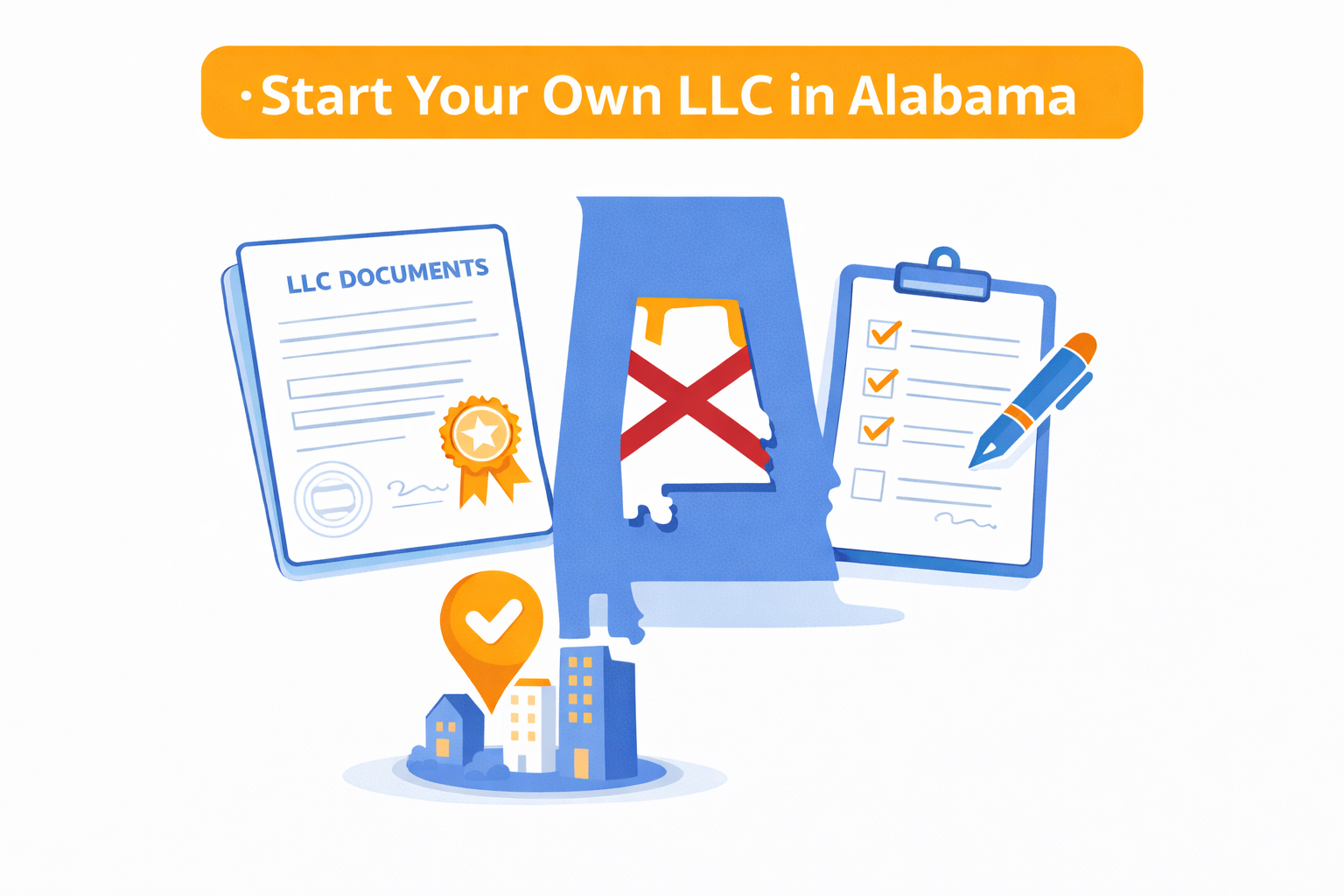 Alabama LLC Formation Illustration
