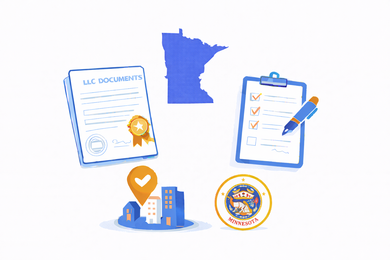 Minnesota LLC Formation Illustration