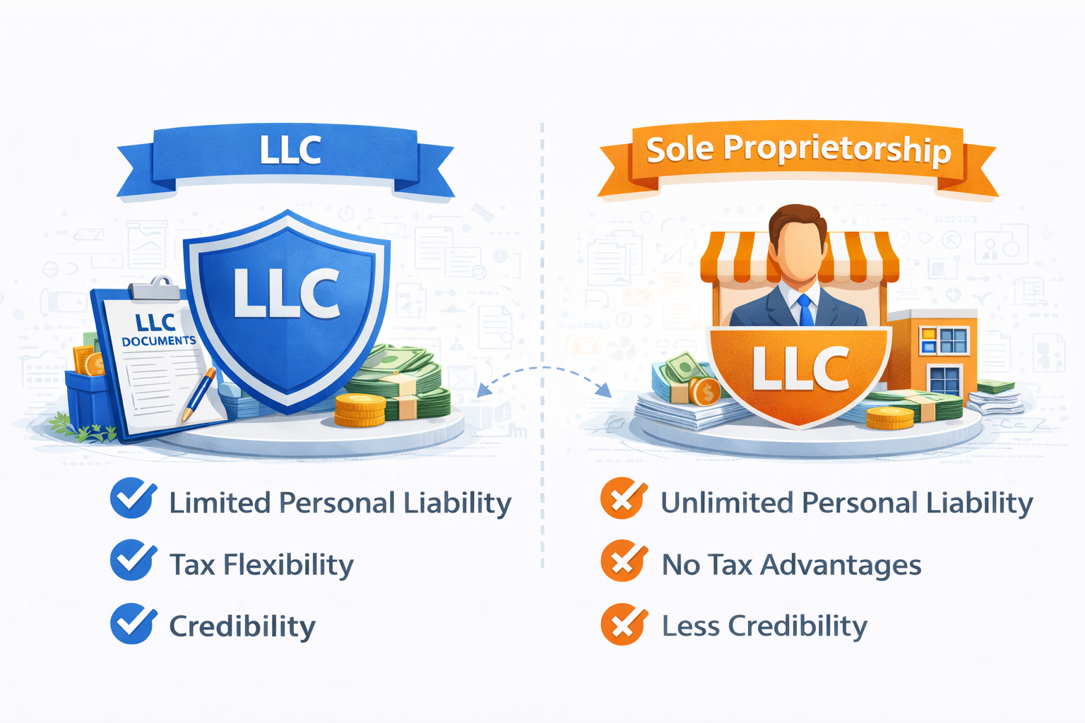 LLC vs Sole Proprietorship