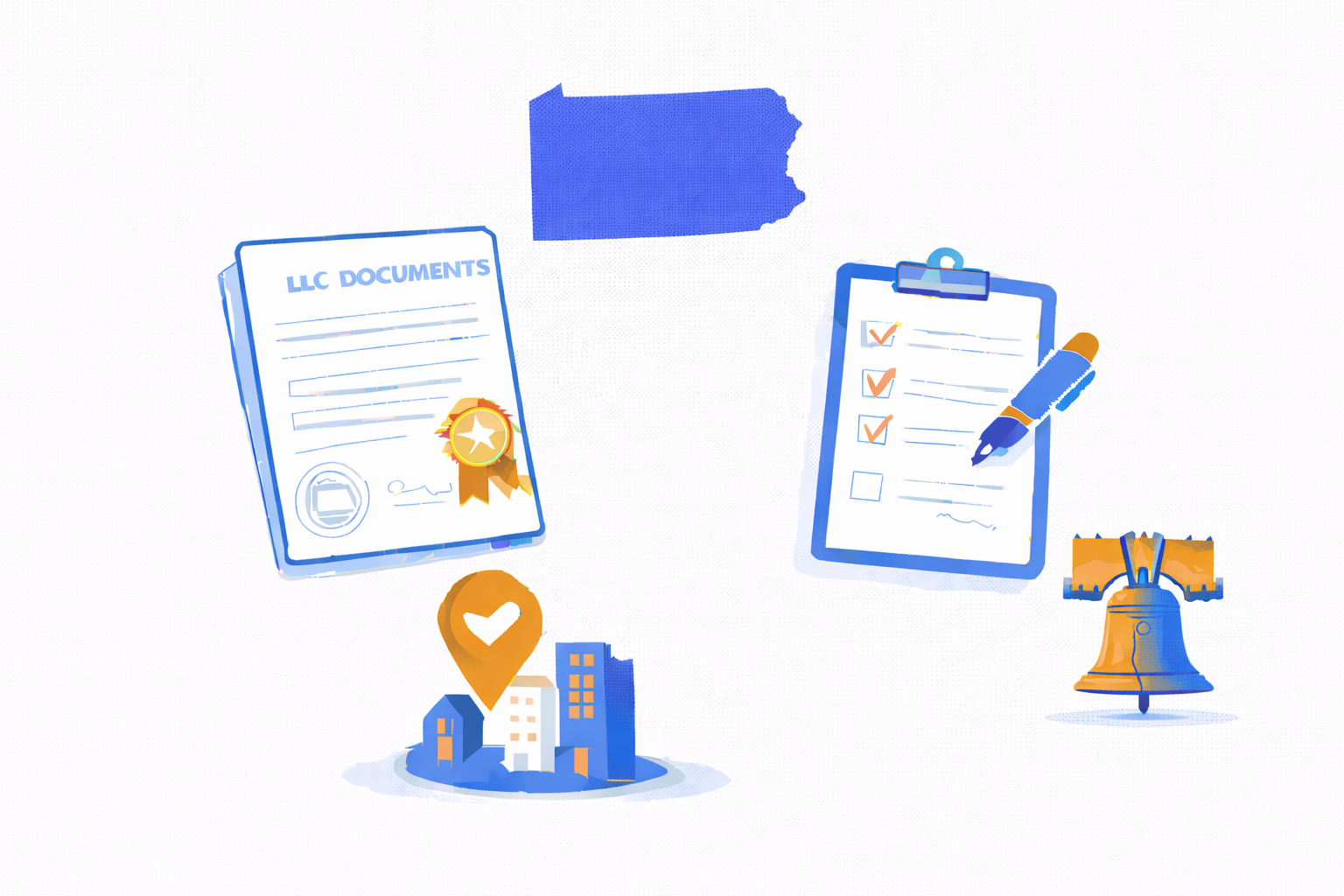 Illustration of Pennsylvania LLC Formation