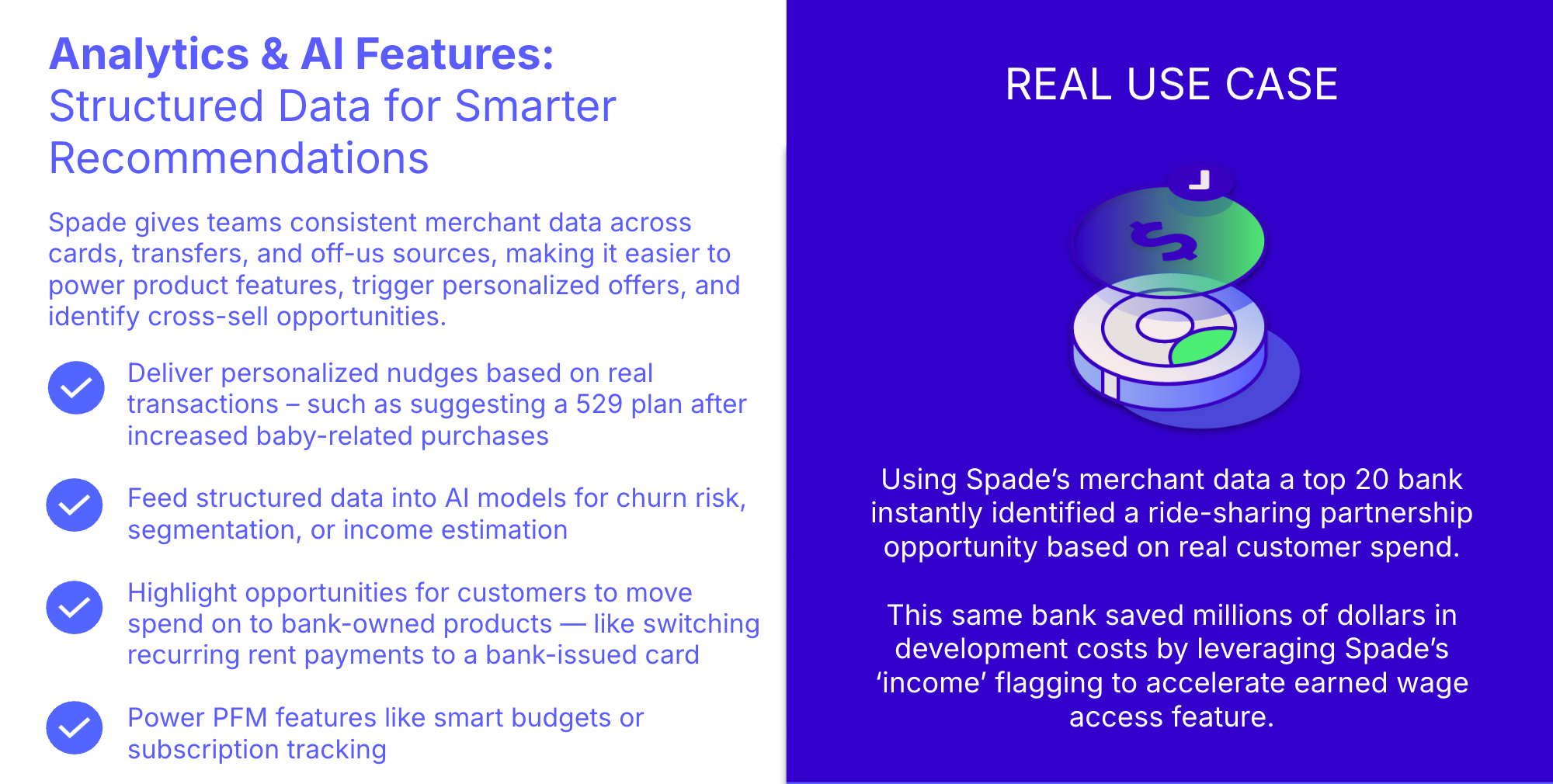 Analytics & AI Features slide