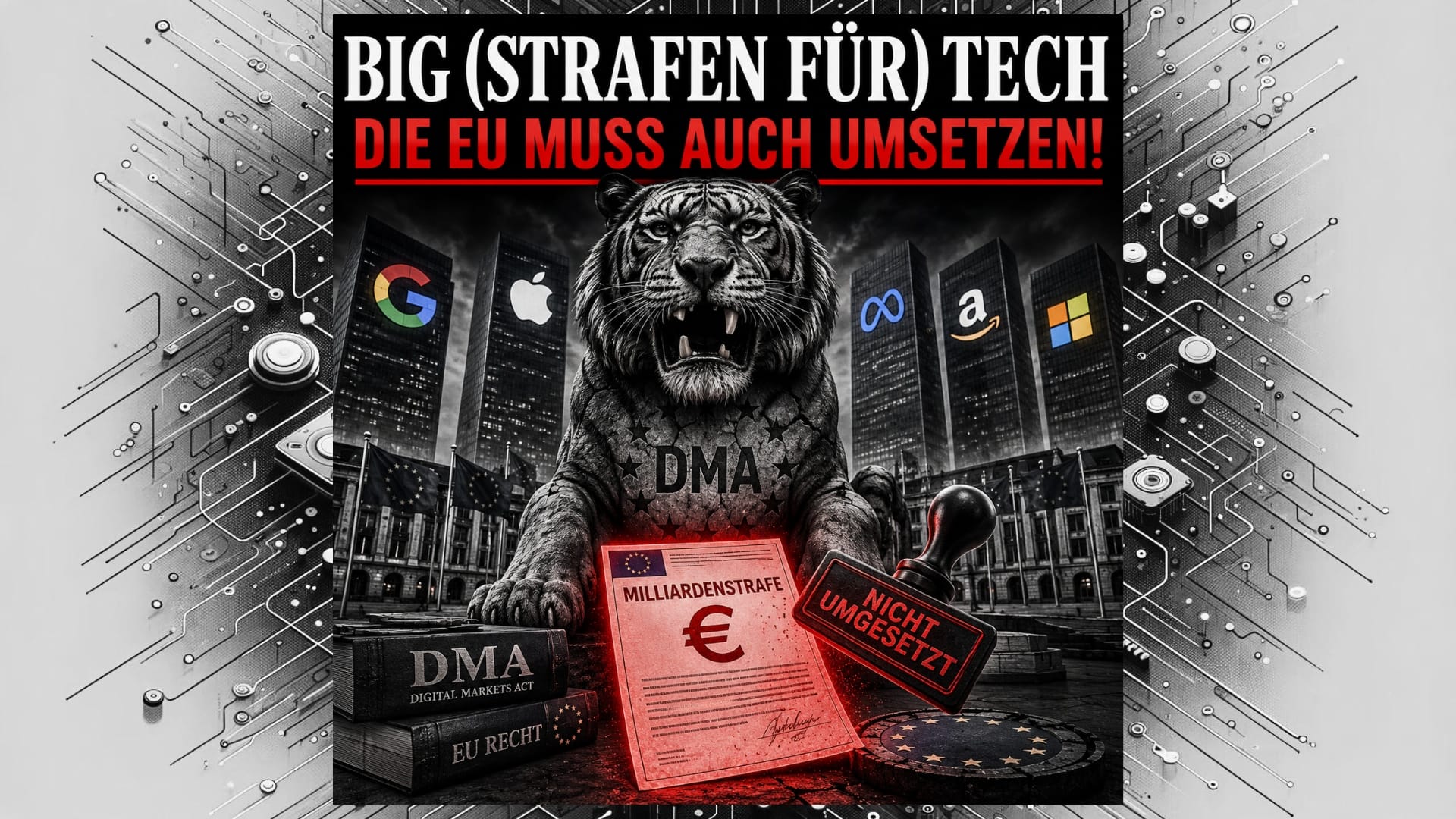 Milliardenstrafen für Big Tech - Die EU muss diese auch umsetzen!