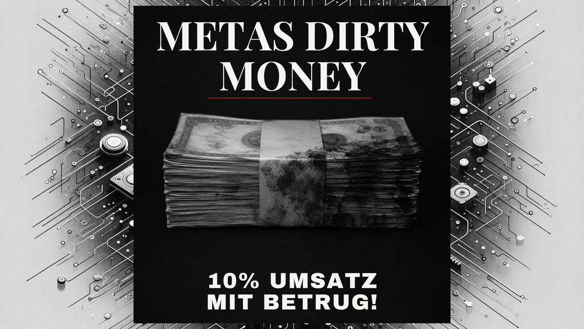 Metas Dirty Money: 10% Umsatz mit Betrug — und Anzeigen fuer Kindesmissbrauch