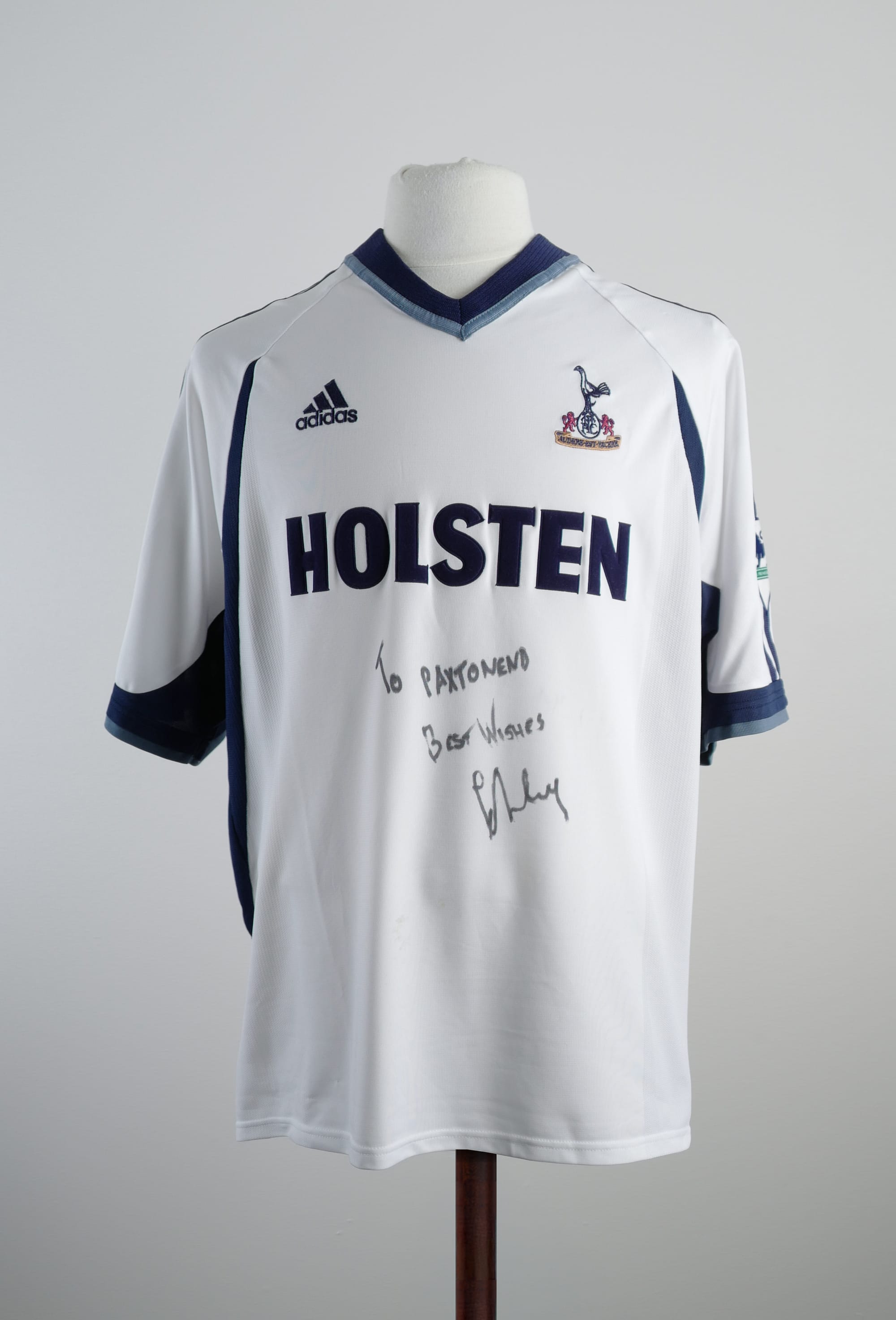 Gary Doherty match worn Tottenham Hotspur shirt vs Torquay United, front view