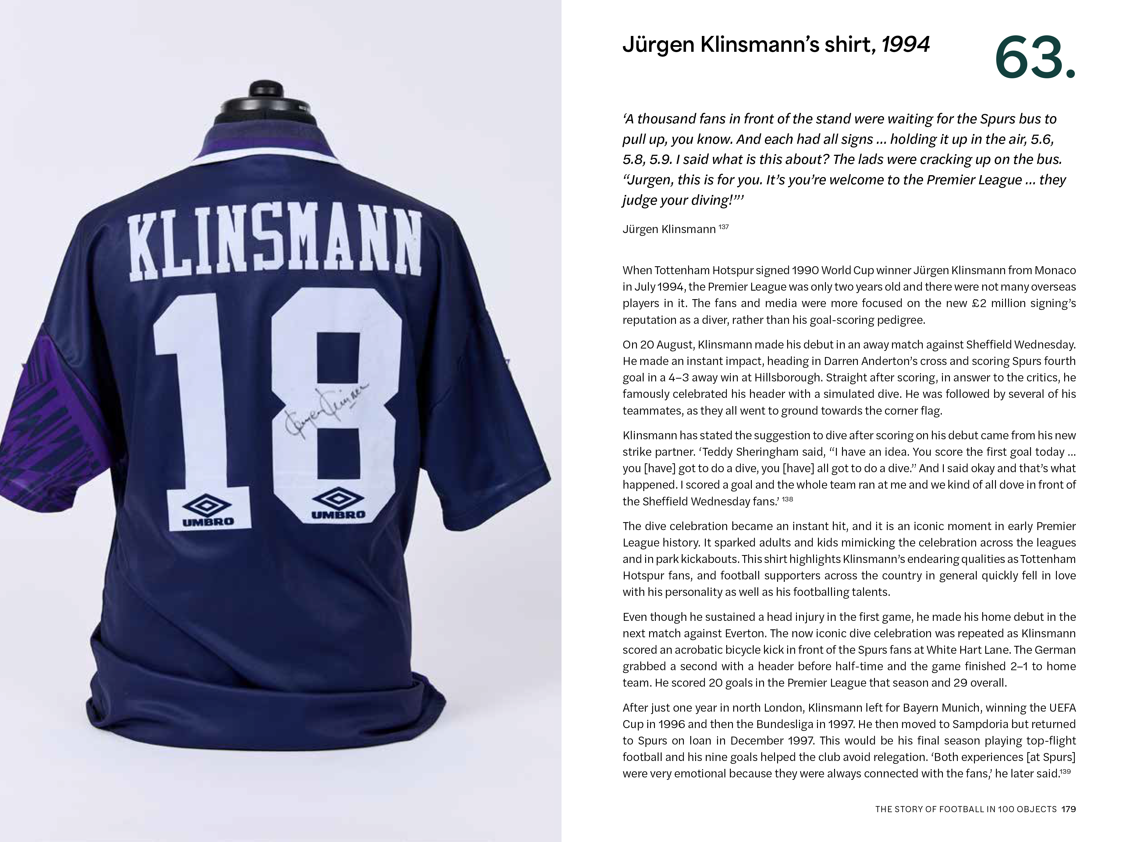 Match worn vs match worn Tottenham Hotspur shirt vs Sheffield Wednesday, view 5