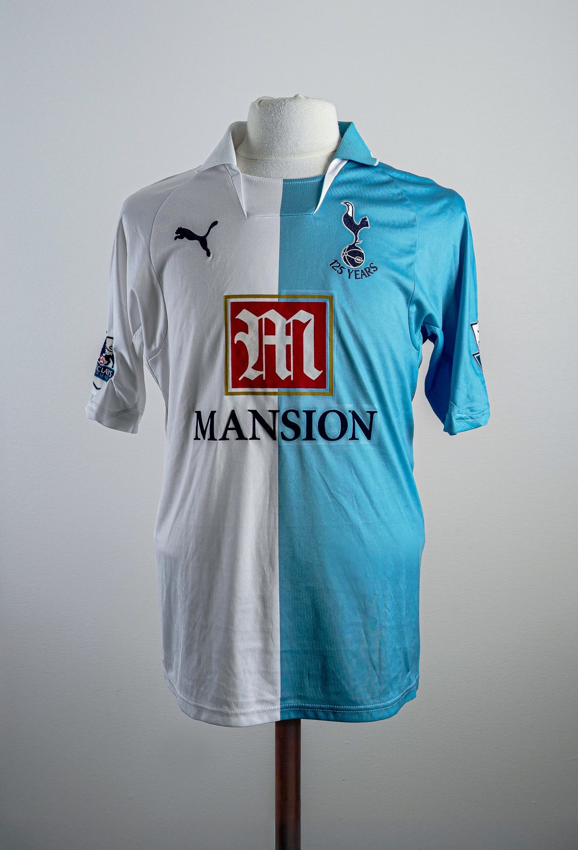 Aaron Lennon Match Issued 125th Anniversary Tottenham Shirt - Lilywhite Collection match-worn Tottenham shirt