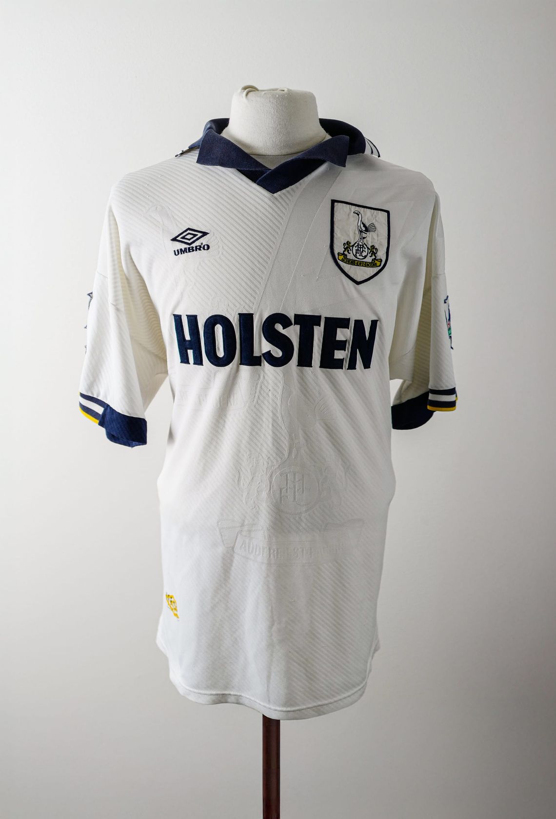 David Howells Tottenham Match Worn Shirt 1994 - Lilywhite Collection match-worn Tottenham shirt