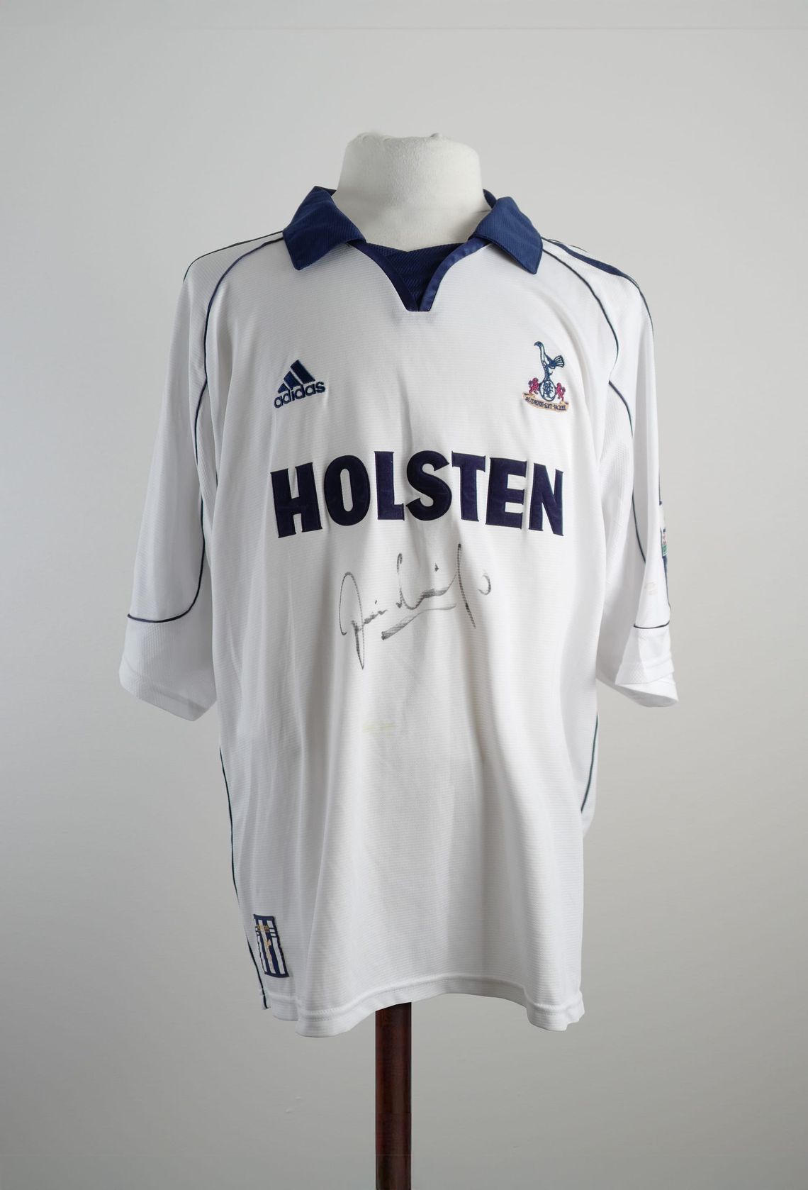 Ginola Match Worn 2000 Equipment Shirt - Lilywhite Collection match-worn Tottenham shirt