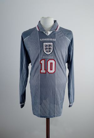 Teddy Sheringham Match Issued England Shirt