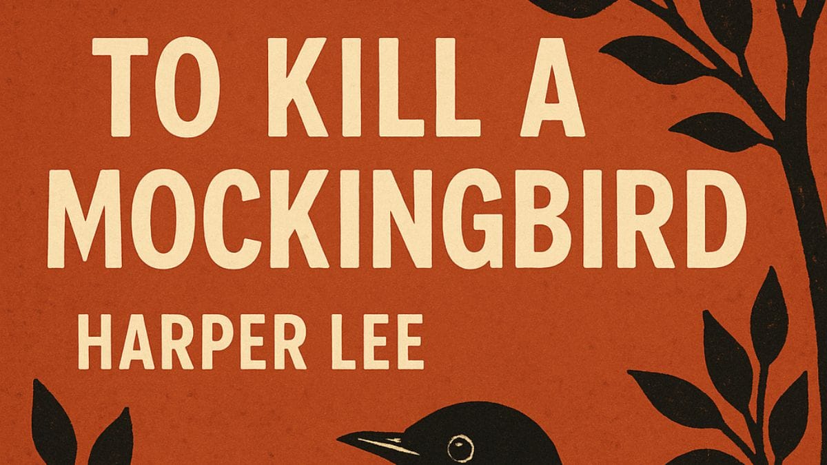 To Kill a Mockingbird by Harper Lee conceptual book cover