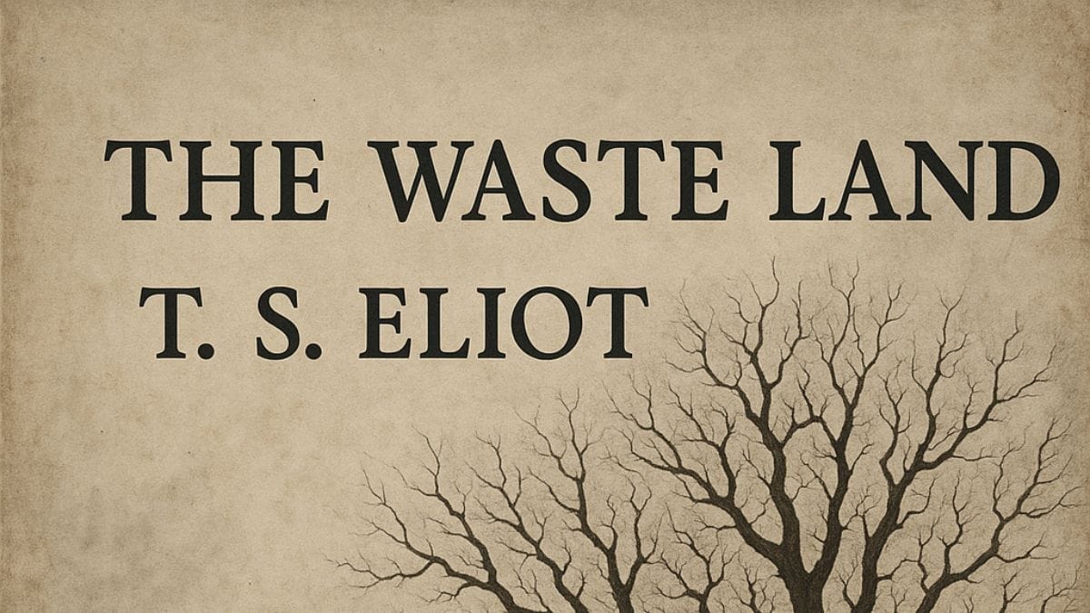 The Waste Land by T.S. Eliot conceptual book cover