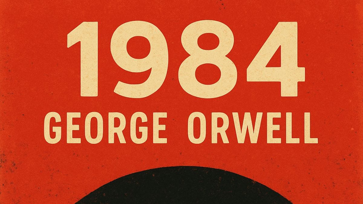 1984 by George Orwell conceptual book cover