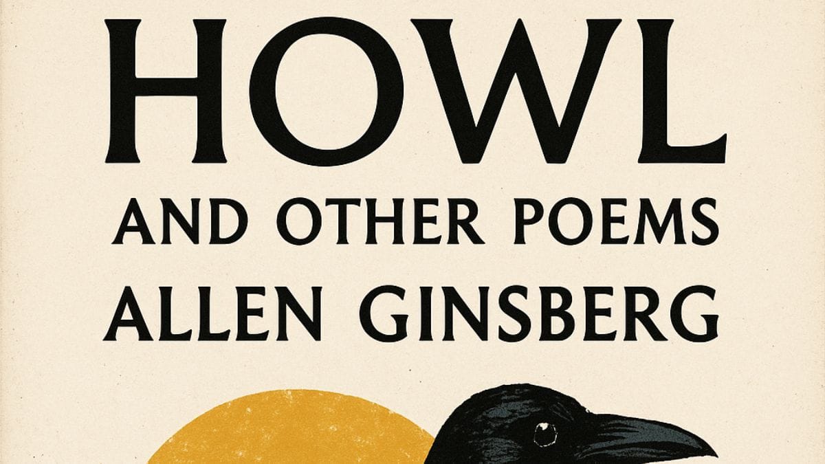 Howl and Other Poems by Allen Ginsberg conceptual book cover