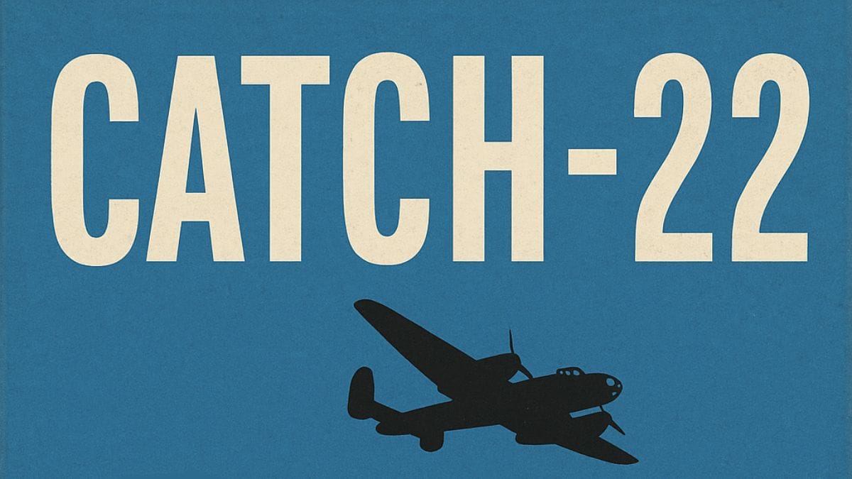 Catch-22 by Joseph Heller conceptual book cover