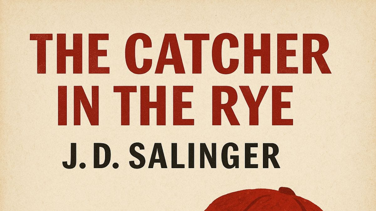 The Catcher in the Rye by J.D. Salinger conceptual book cover