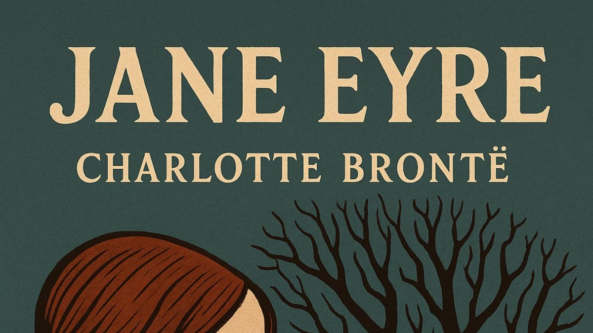 Jane Eyre by Charlotte Brontë conceptual book cover