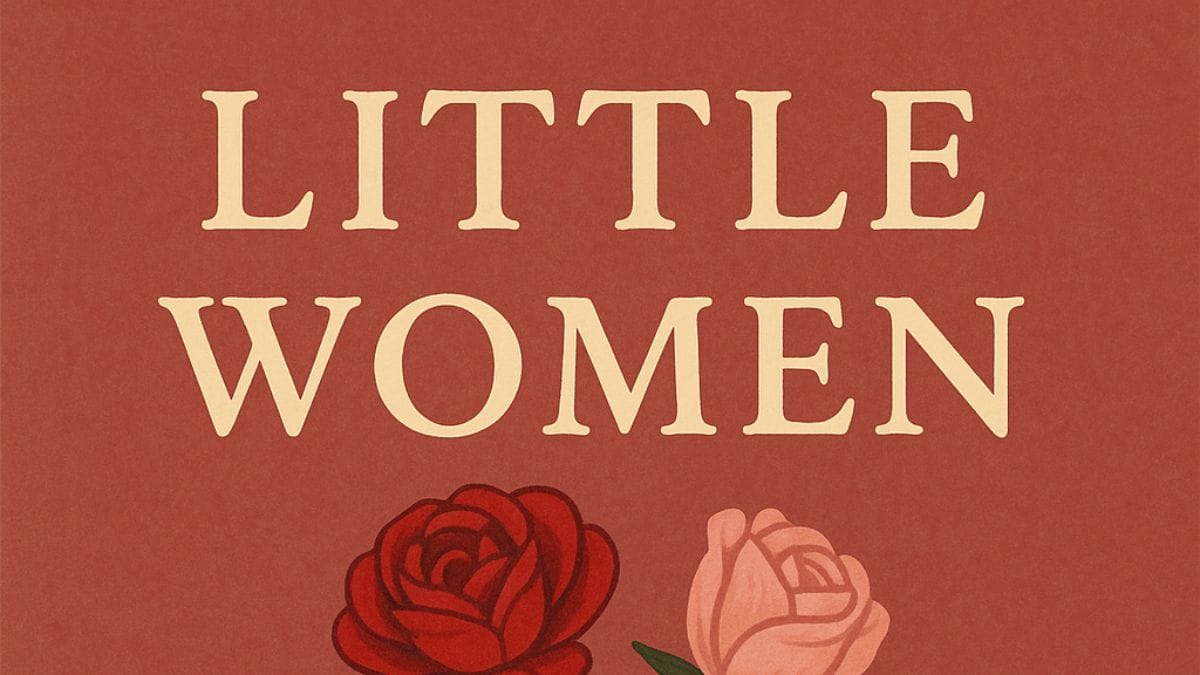 Little Women by Louisa May Alcott conceptual book cover