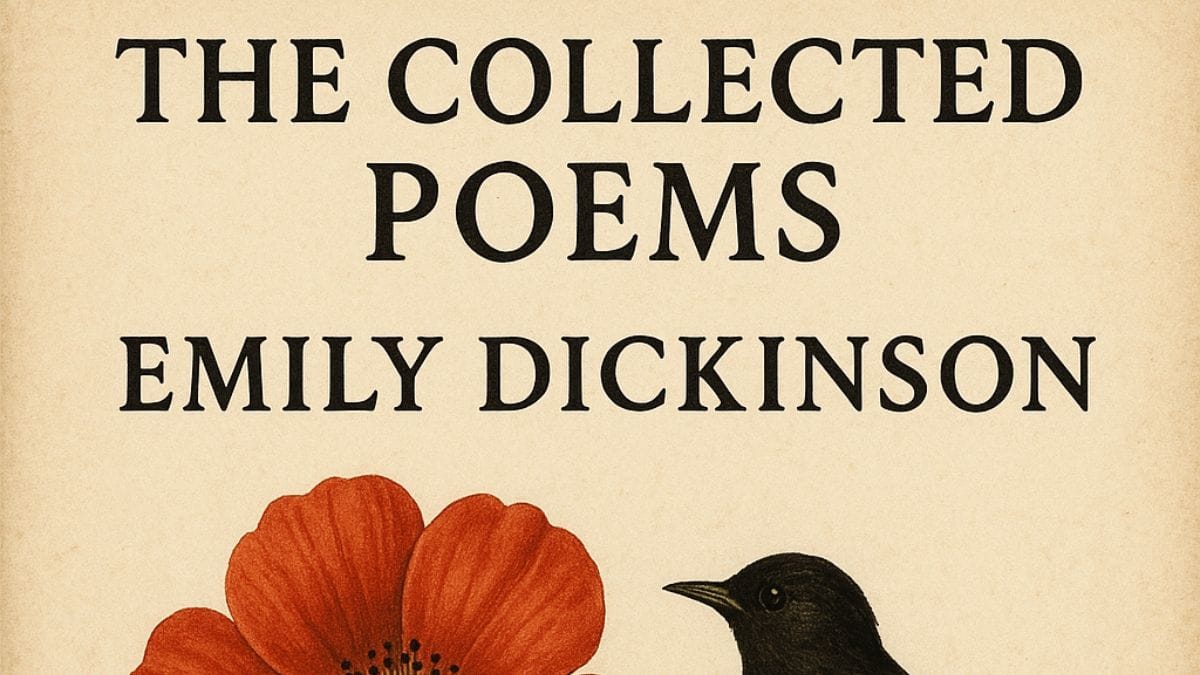 The Collected Poems by Emily Dickinson conceptual book cover