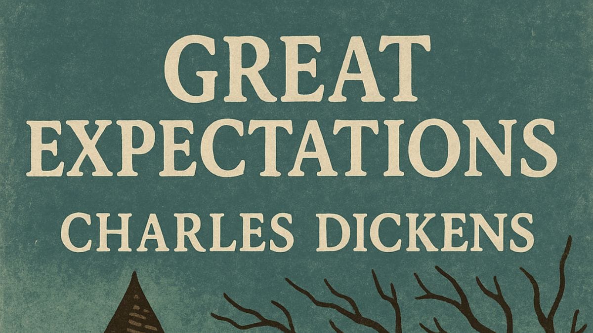 Great Expectations by Charles Dickens conceptual book cover