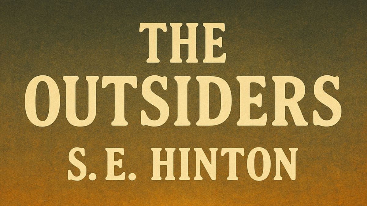 The Outsiders by S.E. Hinton conceptual book cover