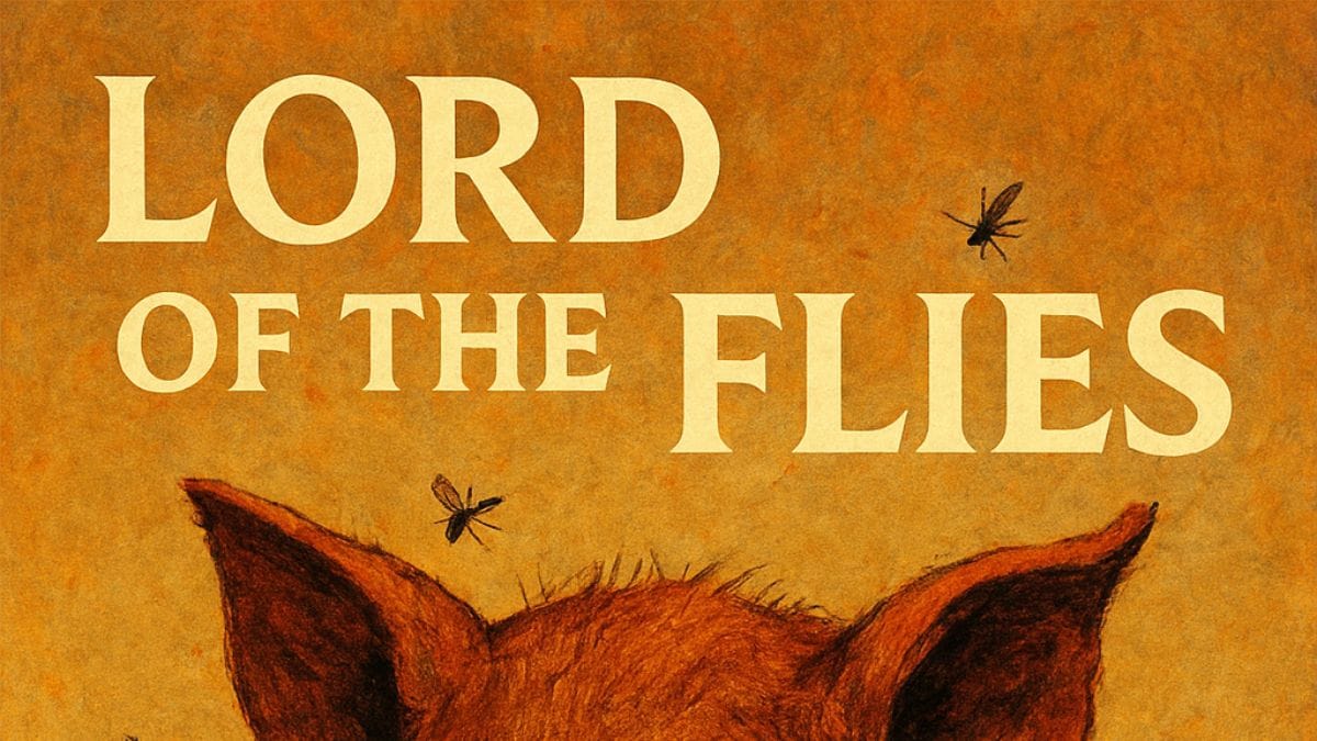 Lord of the Flies by William Golding conceptual book cover