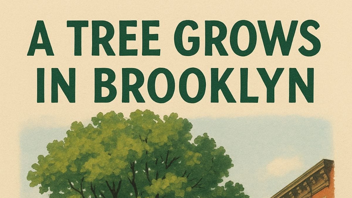 A Tree Grows in Brooklyn by Betty Smith conceptual book cover
