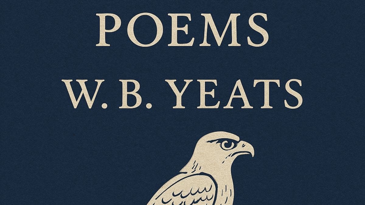 The Collected Poems by W.B. Yeats conceptual book cover
