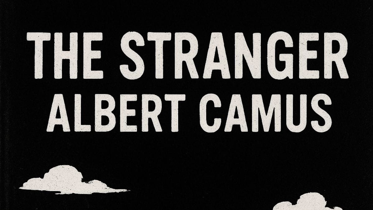 The Stranger by Albert Camus conceptual book cover