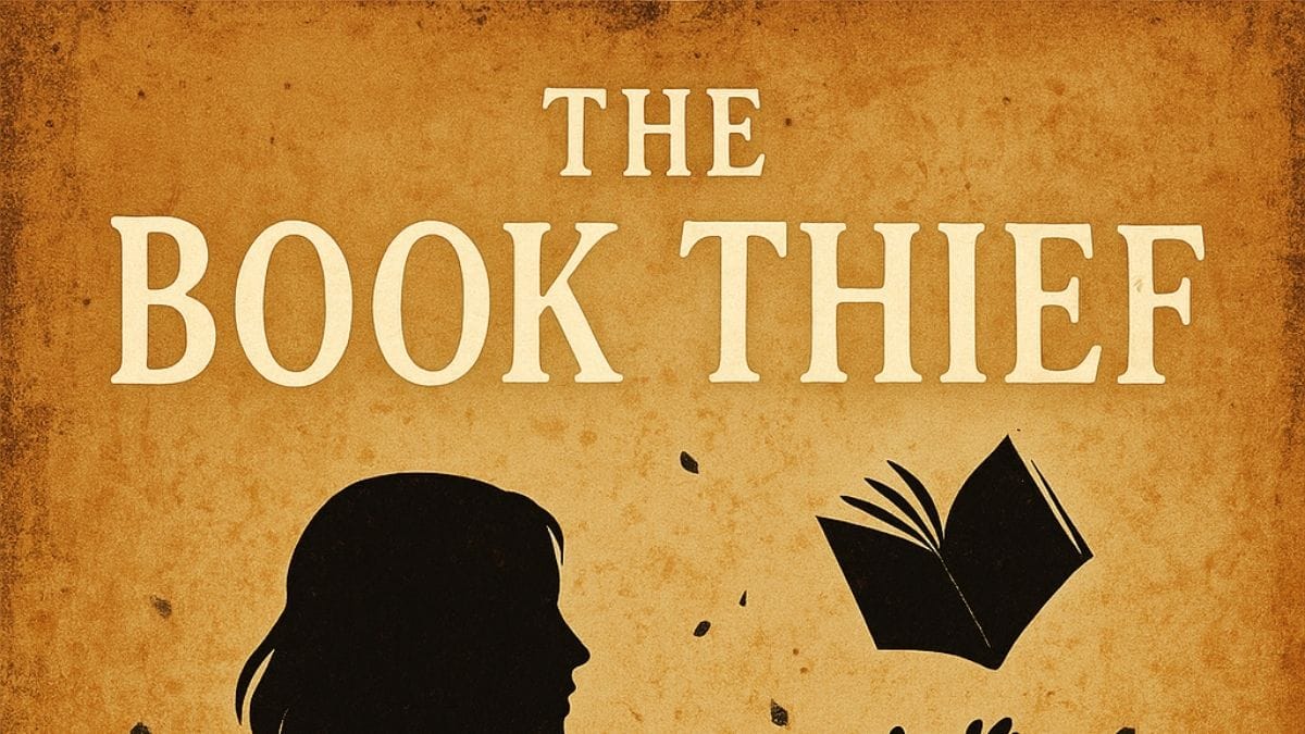 The Book Thief by Markus Zusak conceptual book cover
