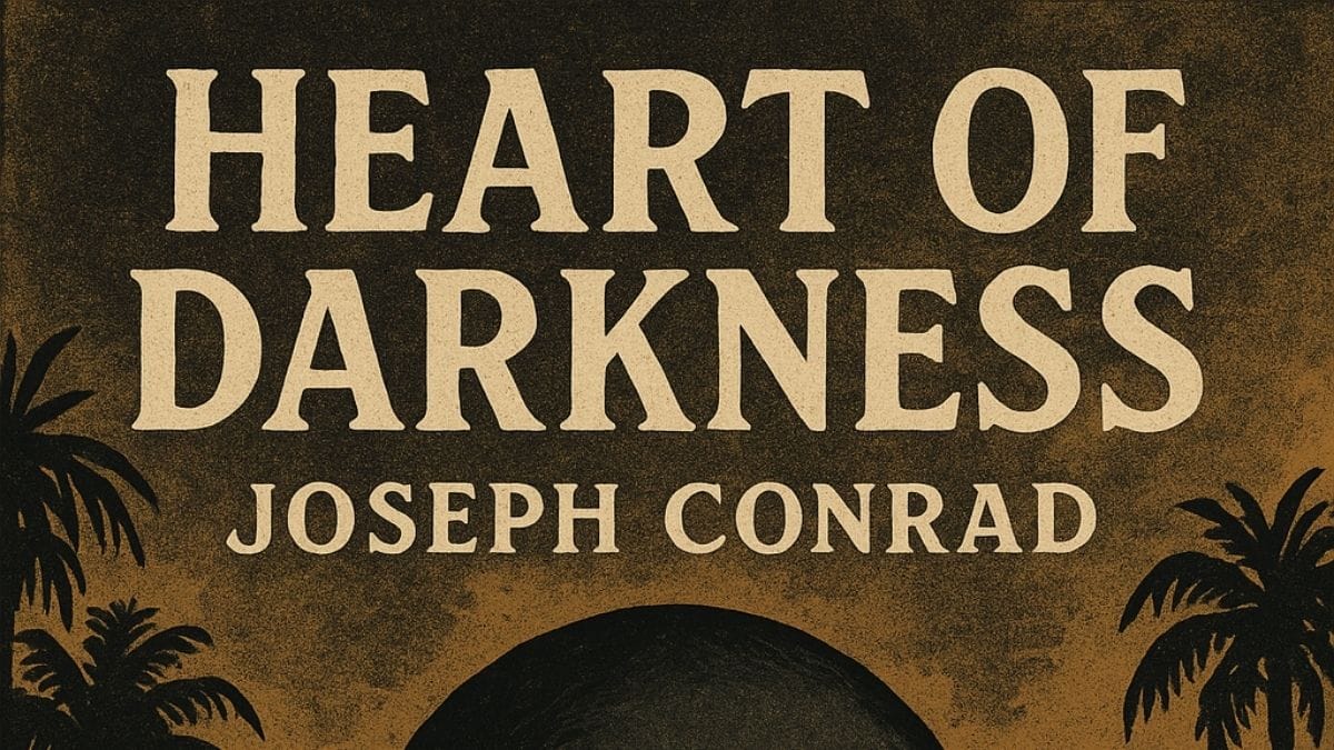 Heart of Darkness by Joseph Conrad conceptual book cover