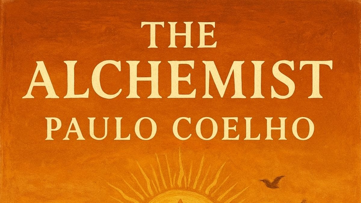 The Alchemist by Paulo Coelho conceptual book cover