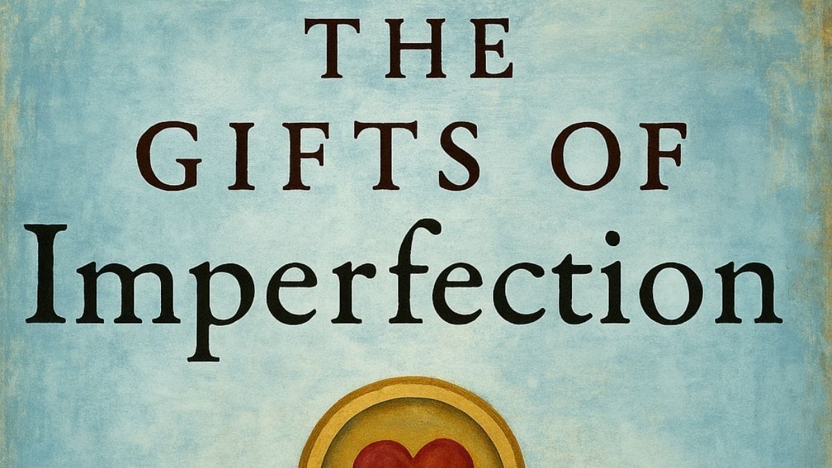 The Gifts of Imperfection by Brené Brown conceptual book cover