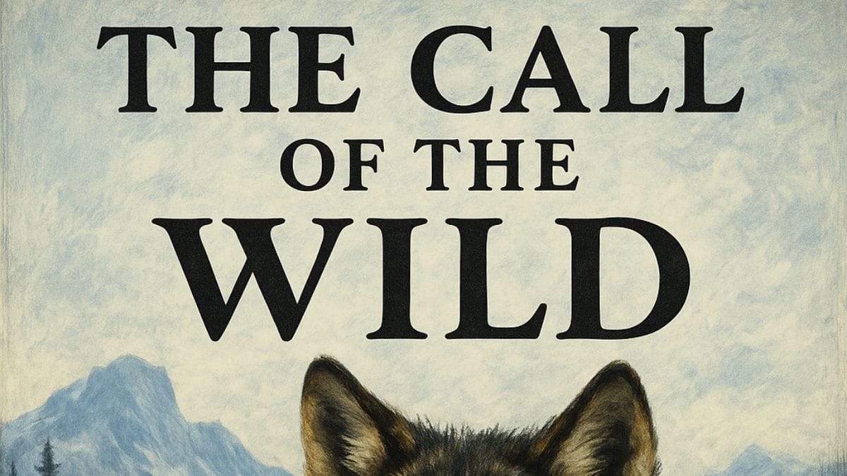 The Call of the Wild by Jack London conceptual book cover