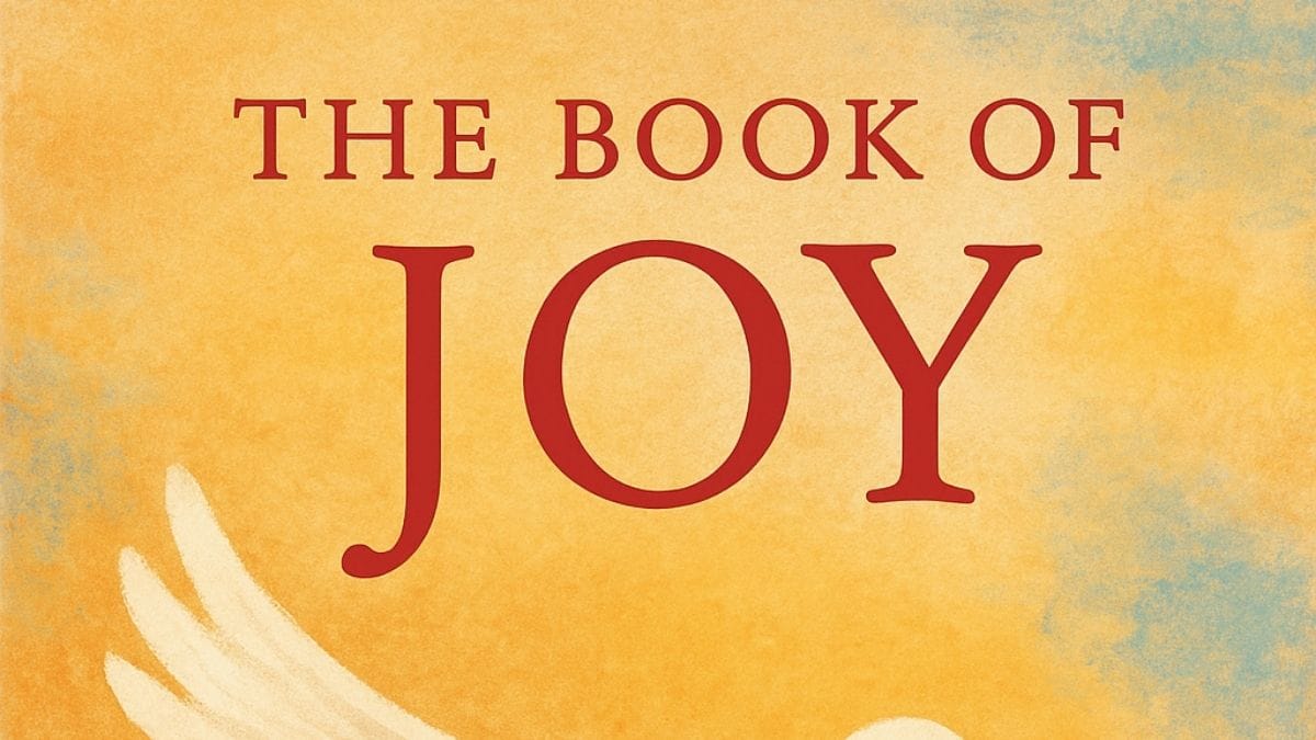The Book of Joy by Dalai Lama and Desmond Tutu conceptual book cover