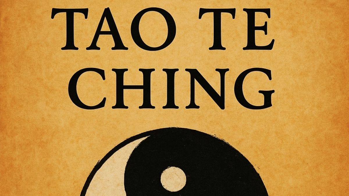 Tao Te Ching by Laozi conceptual book cover